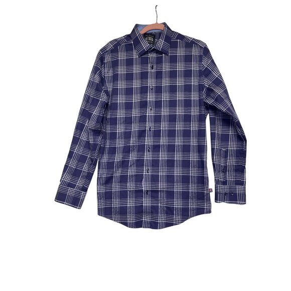 the savile row company men's Large button down shirt non-iron= slim fit - Picture 15 of 16